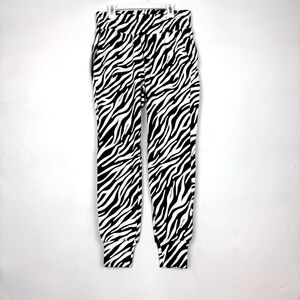 Cabi XS Zebra Joggers Black & White
